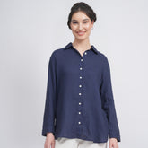 Opal Set Of 2 - Shirts & Pants - Navy Blue And Ecru